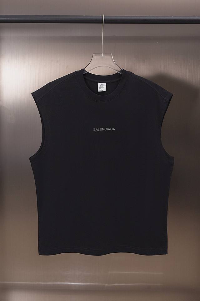 Baln 2025春夏新款烫钻字母背心 男女同款 高品质 码数:S-Xl