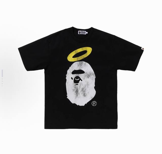 001009款A Bathing Ape X Union 联名款 Fw23 Logo图案印花圆领短袖T恤 男女同款 码数Smlxlxxl 白色黑色
