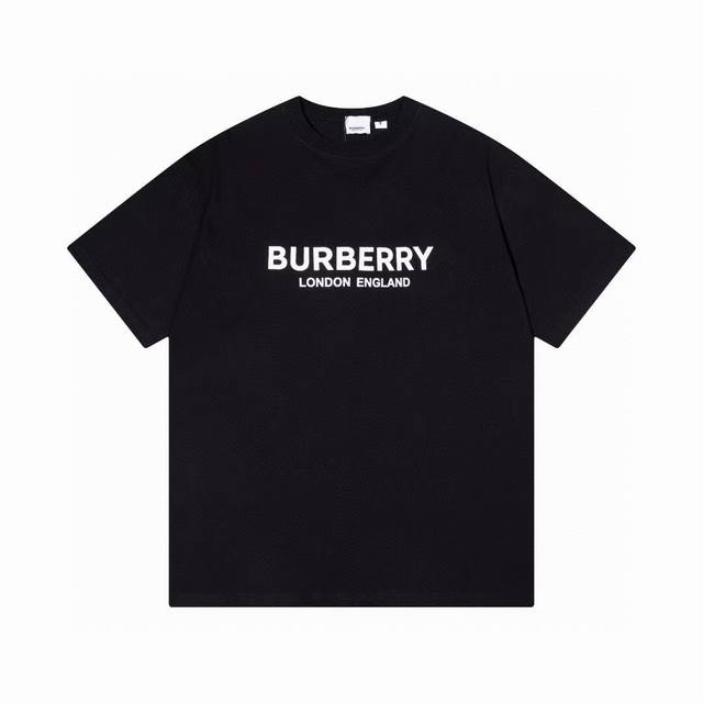 特价 黑色 S10 Xl 3 - Bur巴宝莉 经典官网款字母印花 短袖T恤 男女同款 -采用原版280G双纱对版定织定染面料 螺纹同缸定染零色差 独家品质区别