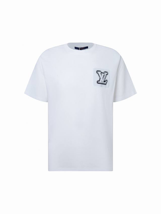 特价 Zp版本 码数Xl - Louis Vuitton 官网经典款 破损贴布绣大标识 男女同款短袖T桖 -采用原版洗水后300G定制全棉定制定染面料 螺纹同缸