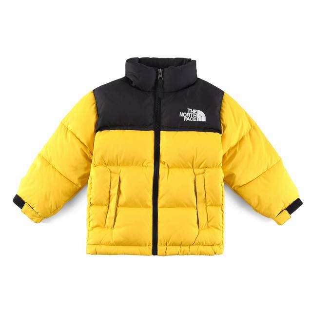 款号D02 黄色 The North Face 北面童装轻薄羽绒服 潮孩必备 比大鹅童装更时尚。 极高性价比的一款童装羽绒服，羽绒采用国标50绒 继承了成人版的