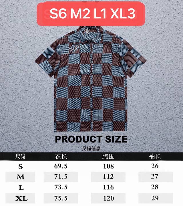 特价 不退不换 顶级版本 区别通货 款式：路易威登Lv X Tyler棋盘格短袖Polo衬衫 颜色：图片色 尺码：S-Xl 面料：双沙纯棉 辅料：全套定制辅料