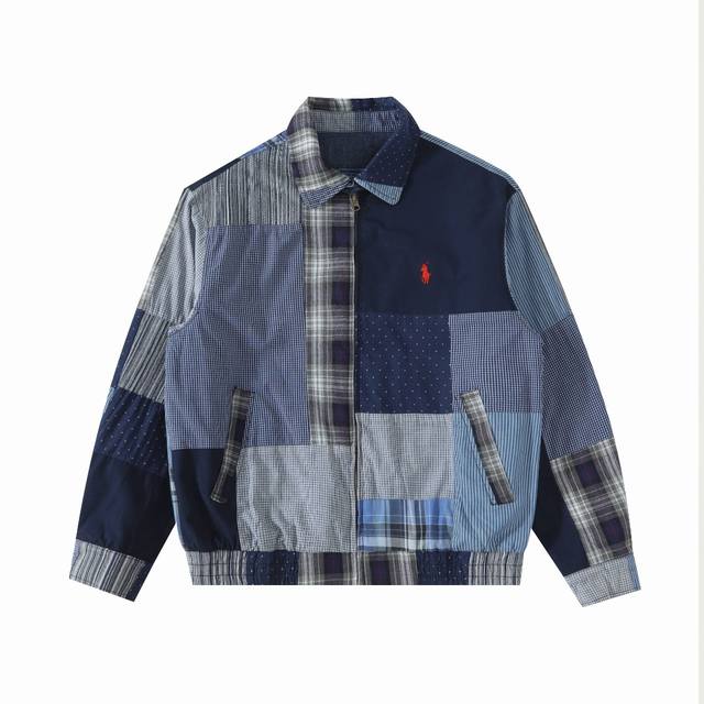 R15 Ralph Lauren拉夫劳 东京限定双面穿拼接牛仔外套夹克 走秀款 重工拼接 东京限定走秀款 国内无售 双面穿的设计 买一件等于买两件 整衣水洗做旧