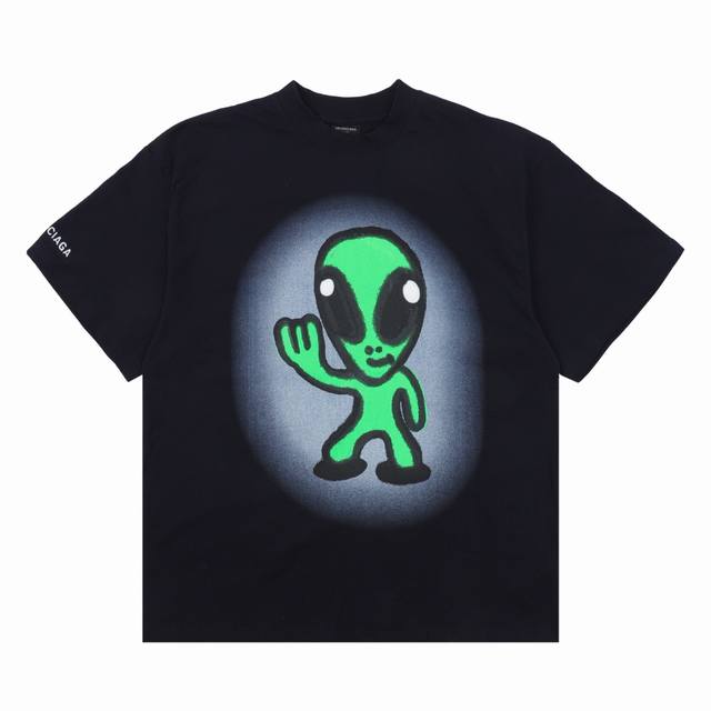Balenciaga 巴黎世家 新款溶解笑脸外星人短袖 尺码:Xs-L