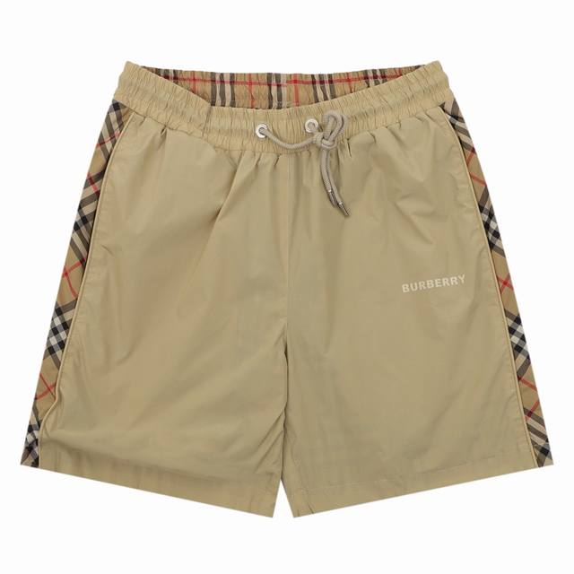 Burberry 巴宝莉 格纹印花徽标双面穿短裤 Size：Xs-L