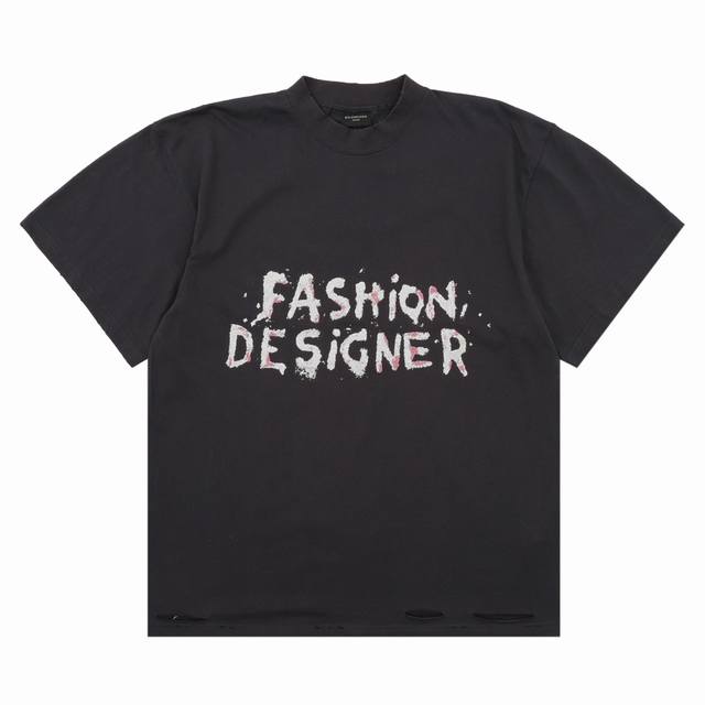 Balenciaga巴黎世家 早春新品Fashion廓形T恤 尺码：1-4