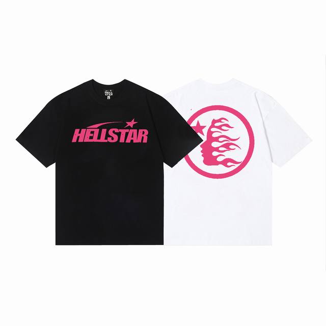 6699# Hellstar 地狱之星美式美潮高街纯棉宽松短袖T恤 顔色：白色 黑色 码数：S M L Xl