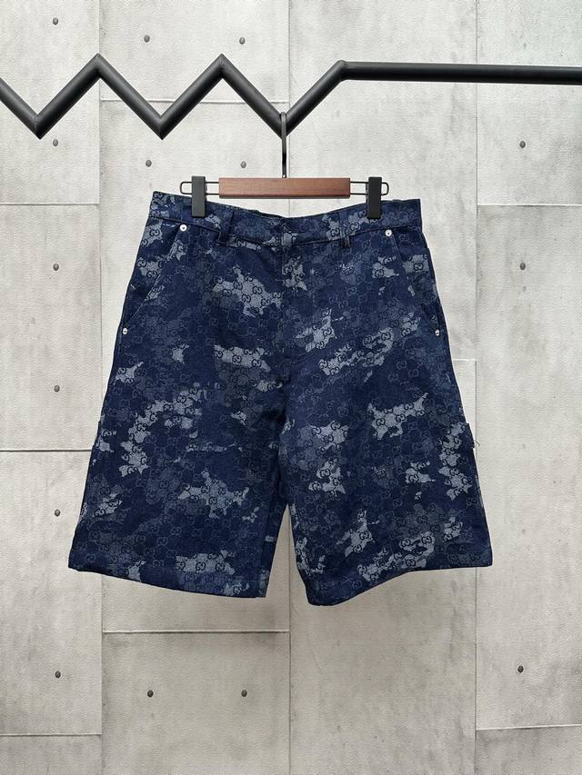 Gucci 古驰 25Ss 新款兰花花卉牛仔短裤 尺码：S M L Xl