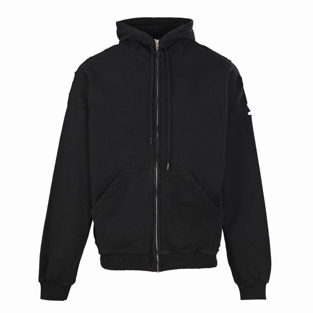 Balenciaga巴黎世家Blcg 红色美纹纸字母胶带拉链连帽外套 定制蜜棉云絮柔绒雅致料，光感胶浆印花，利用特殊的光感胶浆材料将胶浆与适量的水或其他稀释剂混