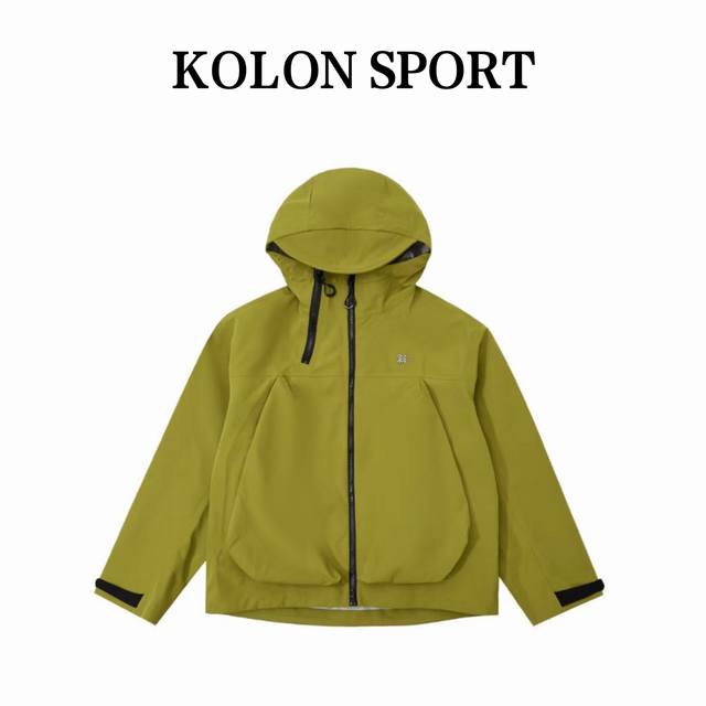 Kolon Sport可隆25年新品应季冲锋衣 明星胡歌刘诗诗同款！高版本完美复刻 硬壳冲锋衣定制辅料，采用了E3D剪裁，满足人体工程学三维设计，运动起来更加合