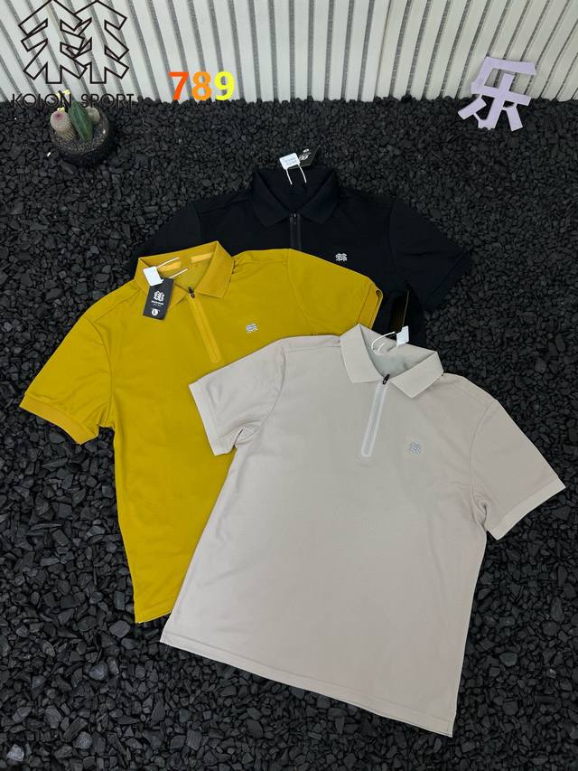 Kolonsport可隆 25夏季新款男士凉感纯色户外运动速干半拉链门襟Logo图案压胶Polo衫短袖 - 冰凉速干T恤衫来了！重点关注下黑科技！冰肤速干面料！