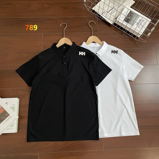 Helly Hansen海丽汉森 冰丝速干无痕夏新款翻领胸标Logo短袖T恤，经典基础款Polo衫短袖，商务休闲简约风，上身帅气百搭，夏季必备百搭奢潮单品 高端