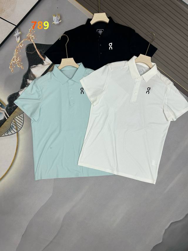 昂跑Ewll短袖T恤男夏季Polo衫速干户外运动训练健身衣跑步吸汗潮！！ 太舒服了 户外神衣格纹肌理冰丝凉感无痕压胶速干Polo~ 听起来就非常适合夏季户外运动
