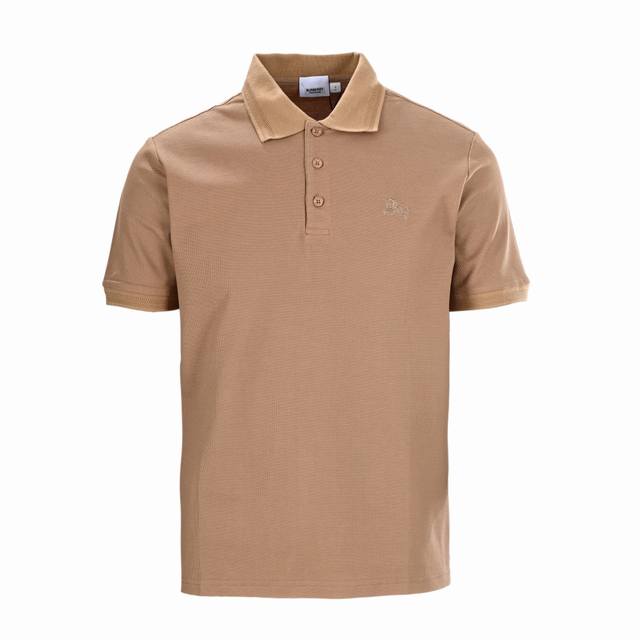 Burberry巴宝莉Bbr 战马格子门禁短袖Polo衫 原版购入，定制 G珠地面料，选用棉质珠地网眼布打造。进口绣花机战马标识绣花。领口，袖口定制螺纹工艺。胸