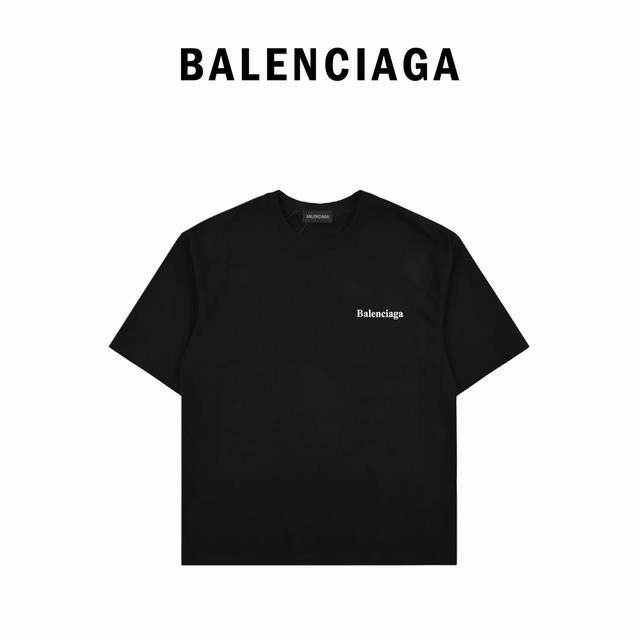 Balenciaga巴黎世家24Ss新款字母印花短袖 走秀款 Ss春夏上新 重磅推出260克重双纱高密度面料短袖T恤 采用进口定染面料 宽松休闲Os落肩版型 上