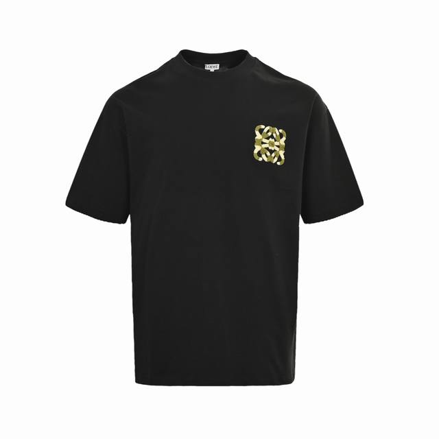 Loewe 罗意威 25Ss 拼色毛巾绣Logo短袖 胸前经典双拼色万针毛巾刺绣Logo, 贴布镂空大标刺绣多重重工艺 男女同款！ 不需要所谓烂大街的华丽文案