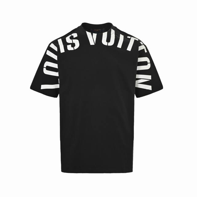 Louis Vuitton 路易威登 25Ss 字母Logo印花短袖 面料采用260克重精梳棉，定制32支1*1螺纹，成衣两遍水洗处理， 面料舒适亲肤无异感，定