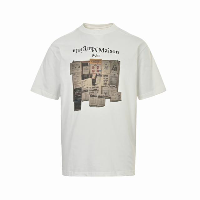 Maison Margiela 马吉拉 Ss25 广告标语图案印花圆领短袖 Size:S-Xl