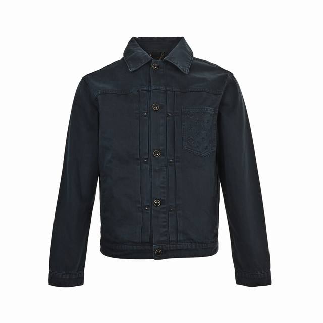 Louis Vuitton 路易威登 25Fw 口袋老花压花浮雕牛仔外套 原17,800购入，王鹤棣&黄明昊同款，各路网红明星上身带货。面料采用7*7支精梳赛络