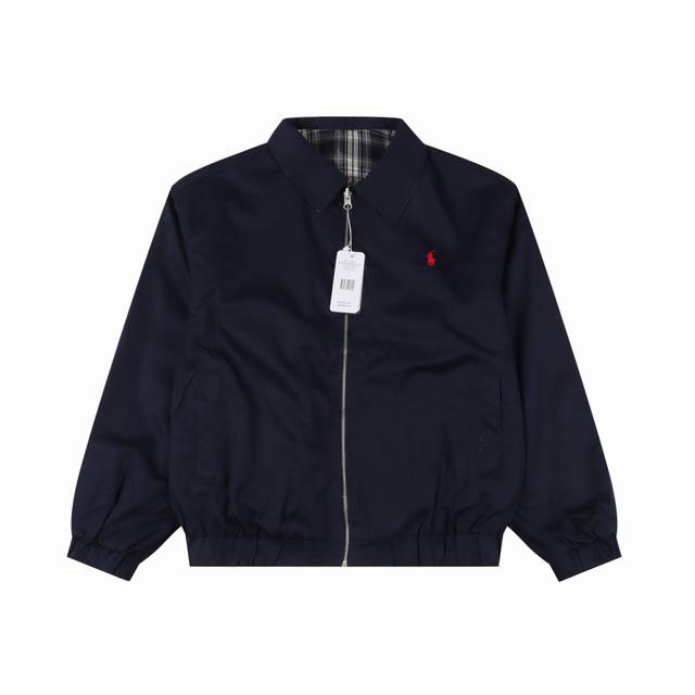 Ralph Lauren 拉夫劳伦 R45翻领刺绣双面可穿 夹克外套 拉夫劳伦秋季新品夹克 经典的哈灵顿夹克版型 一面百搭 经典 一面复古 时尚 两面可穿 随性