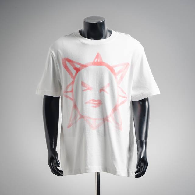 Our Legacy眯眼太阳Logo印花短袖T恤 Size：S-Xl