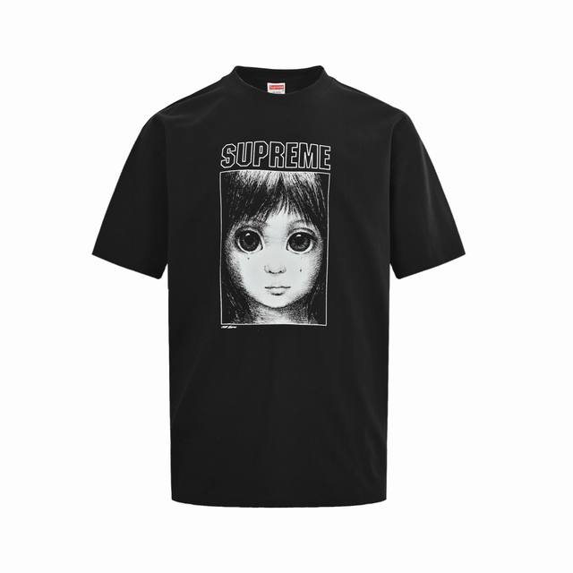 Supreme X Margaret Keane 联名款人物图案印花短袖 Size:S-Xl