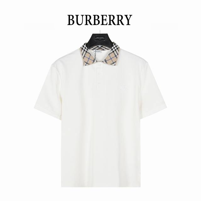 Burberry 巴宝莉 25Ss 格纹翻领战马刺绣短袖Polo衫 1:1经典复刻，合身版型Polo 衫，选用专柜优质大网眼布珠地棉面料打造， 跟市场上小网眼珠