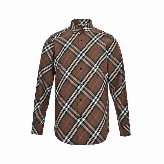 Burberry 巴宝莉 斜格纹棉质长袖衬衫 老粉们赶紧抢数量有限出完只能等下一批货了，非常多对位地方带你来一一验证！棉质衬衫，装饰精纺新季格纹图案，呈现休闲版