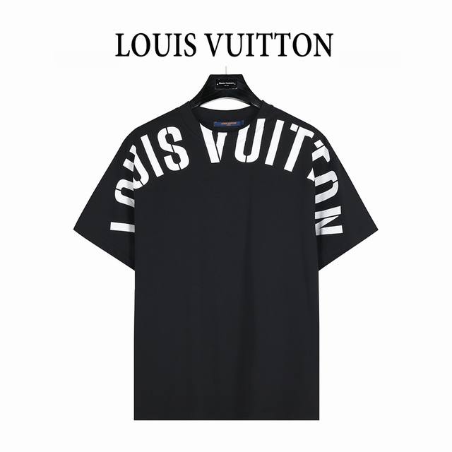 Louis Vuitton 路易威登 25Ss 字母Logo印花短袖T恤 面料采用260克重精梳棉，定制32支1*1螺纹，成衣两遍水洗处理， 面料舒适亲肤无异感