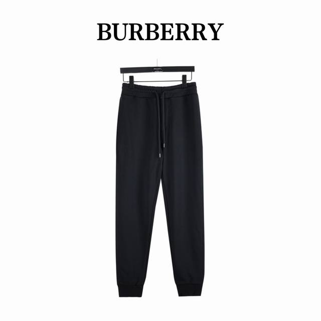 Burberry 巴宝莉后袋格纹战马束脚长裤 秋冬系列 男士休闲抽绳束脚裤 休闲卫裤 贸易公司渠道订单，官网专柜在售系列，秋冬裤装常青系列，业内首发，打造高端都