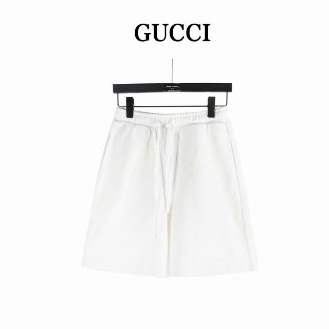 Gucci 古驰 23Ss新款 提花植绒短裤 定制Yb原生全棉材质 内里毛圈棉 穿着舒适透气 提花植绒工艺 成衣品相十足 上身洋气时髦 大身Gg提花植绒满印 整