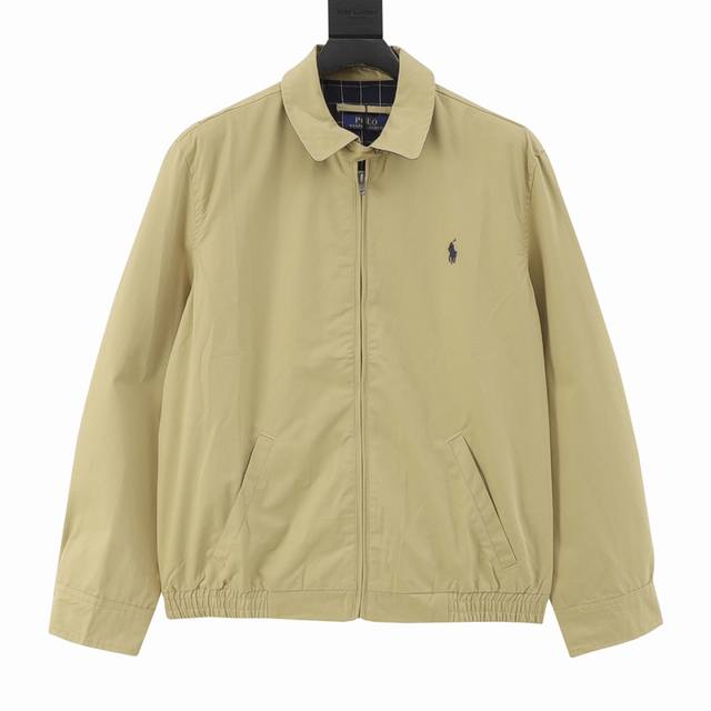 Ralph Lauren 拉夫劳伦 R25经典男女同款老干部拉链夹克外套 易梦玲同款 货号:Rl12168 众多穿搭博主上身推荐， 哈林顿夹克的版型翻领拉链防风