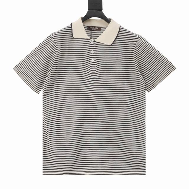 Loro Piana L Ss 条纹针织Polo短袖 Size:S-Xl