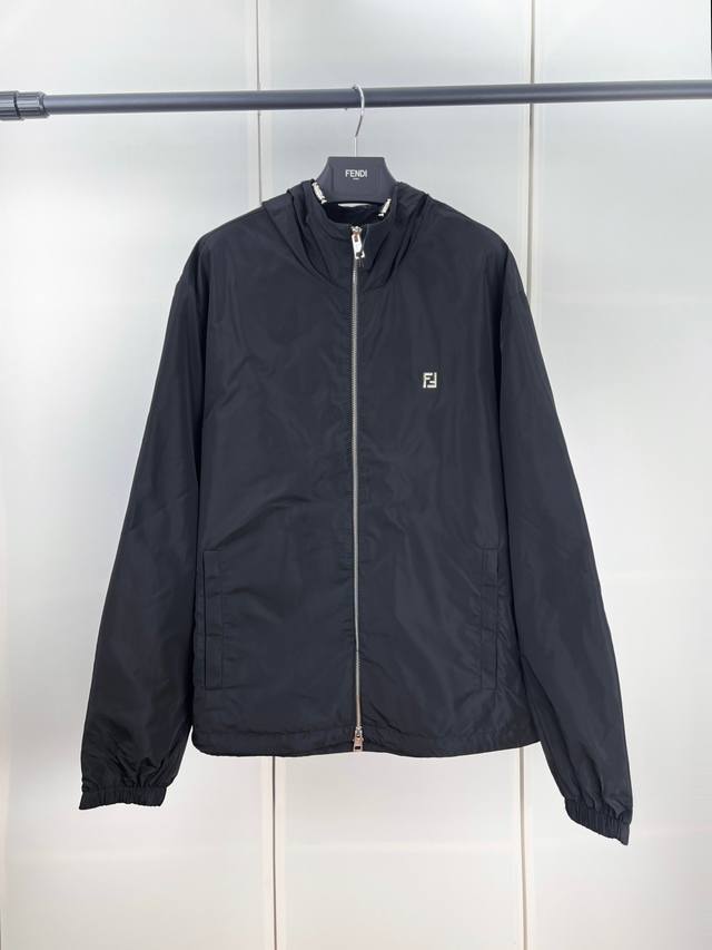 Fendi芬迪Ff金属标志夹克风衣外套 46 48 50 52