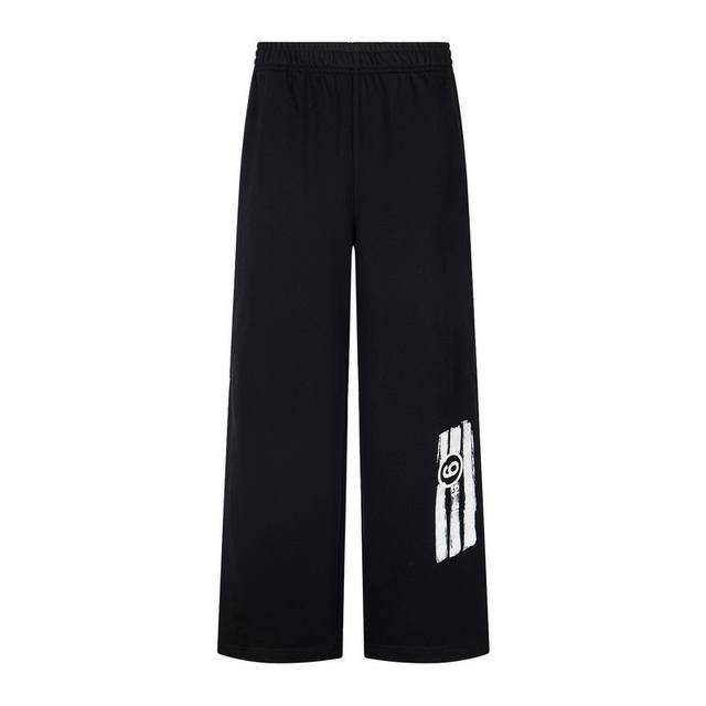 高版本Maisonmargiela 马吉拉 涂鸦数字印花阔腿休闲裤卫裤，男女同款。450G重磅毛圈面料 区别市面 G薄版 定制Mm6辅料 标签 涂鸦数字印花 不