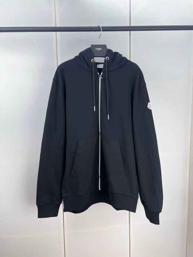 Moncler蒙口帽子印花袖标拉链卫衣 1 2 3 4