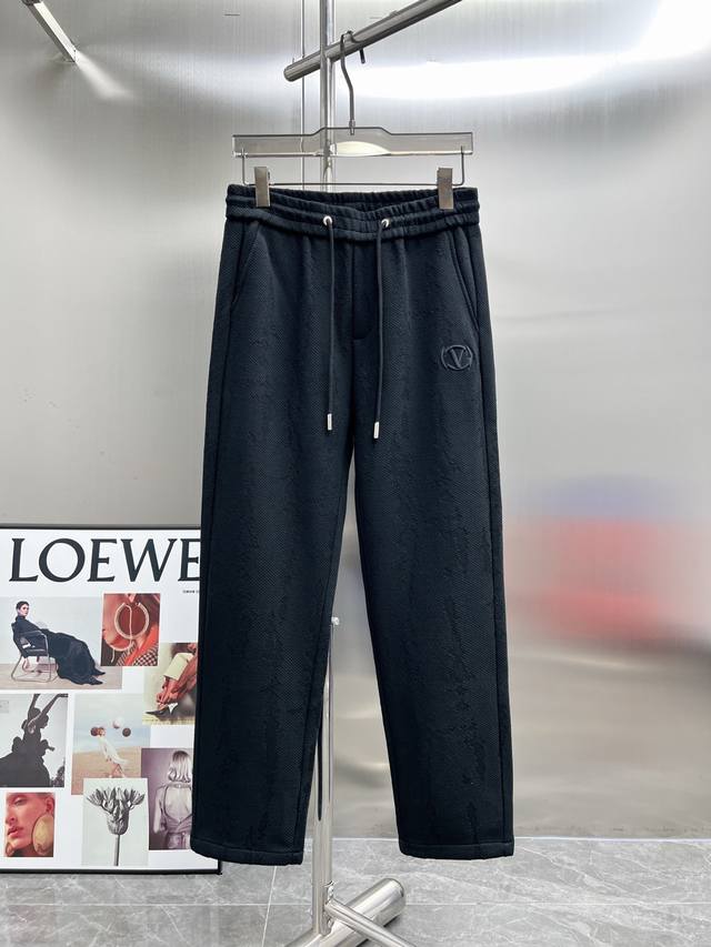 20825# New2025秋冬新款 休閒褲 獨家定制面料 顏色:黑米 Size:M-4Xl