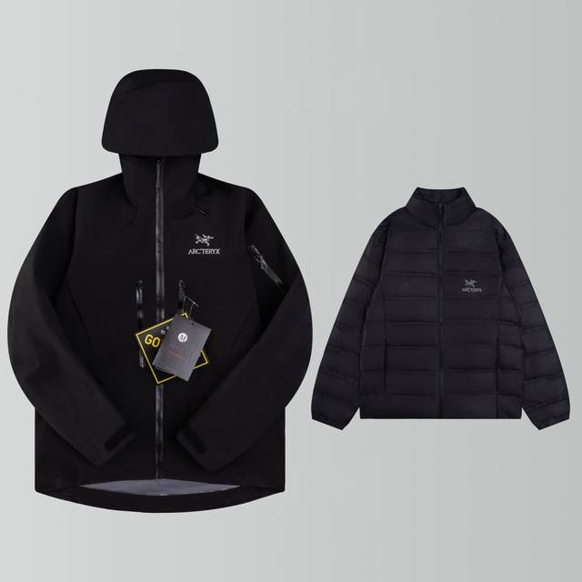 地表最强三合一冲锋衣羽绒服，一衣三穿！内胆带Logo轻薄户外级90羽绒服！外层是天花板级别鸟Beta Sv 系列！ Arc‘Teryx Beta Sv七代 Go