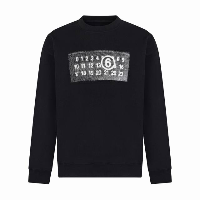 高版本Maisonmargiela 马吉拉 喷墨数字印花圆领卫衣，男女同款。 采用 G重磅毛圈面料 非市面 G薄款普通版本 注意区分！过高温缩水2次 不计成本控