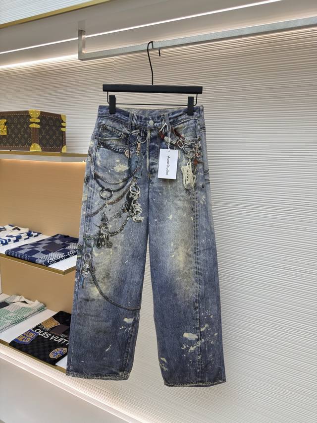 Acne Studios 3D打印牛仔长裤 正品：5739购入开发 货号：1680158-A75 面料：牛仔布 工艺：印花 版型：合身版型 克重：595克 尺码