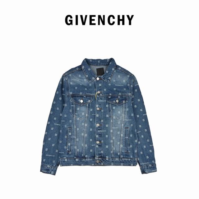 纪梵希 Givenchy 纪梵希Gvc 23Fw 满印字母Logo牛仔外套 纪梵希的Logo系列 牛仔其实也是纪梵希的主线款！而且深受外国潮人追捧 双层厚薄适中