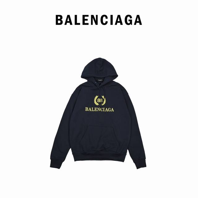 Balenciaga 19Fw 麦穗Logo帽衫 原版操作，定织定染面料，面料与正品一致 480克双纱 100％纯棉毛圈面料，手感柔软，胸口印花为 原版印花 ，