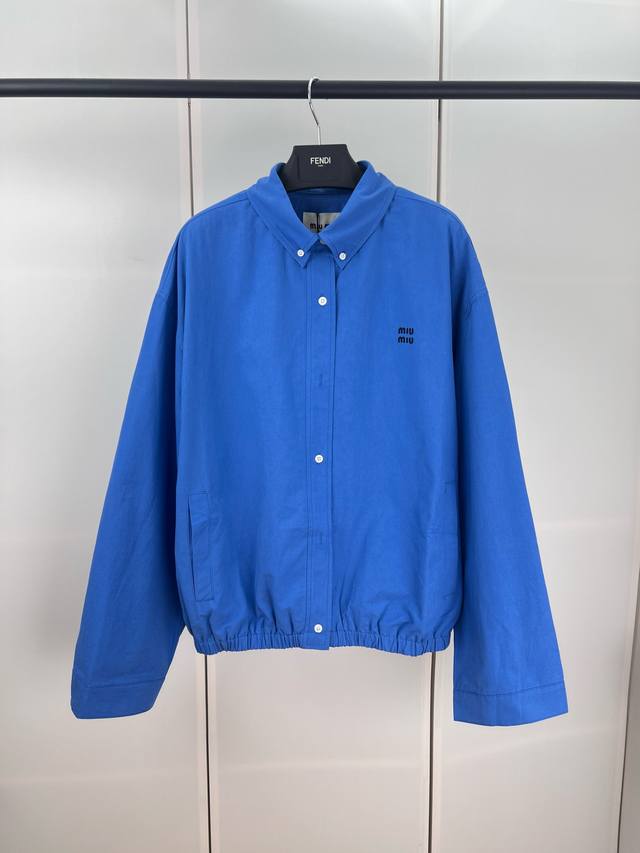Miumiu缪缪字母刺绣纽扣夹克 36 38 40 42
