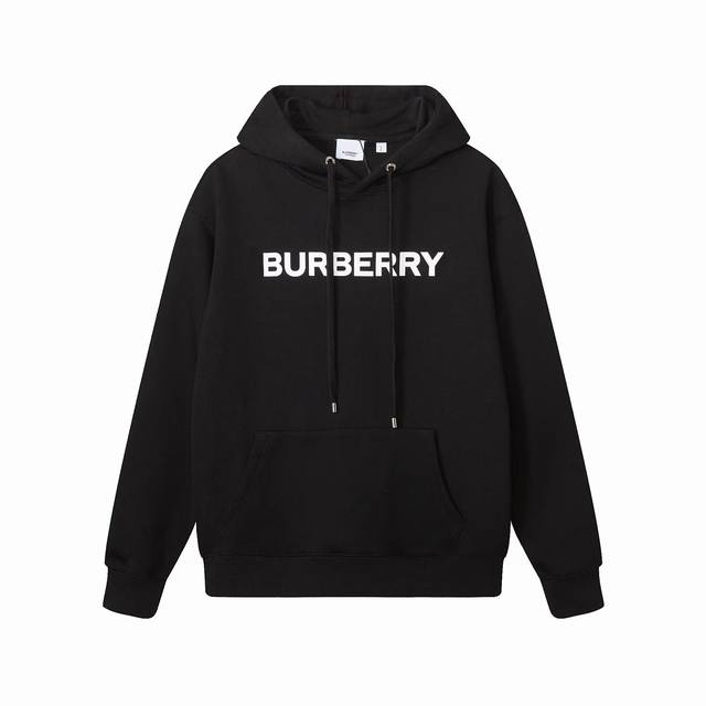910款，高端定制，最高品质版本Bur*家Logo印花帽衫卫衣，采用独家定制480G原版1:1双股双纱纯棉面料，定织定染同缸无色差罗纹，定制1:1辅料，三标齐全