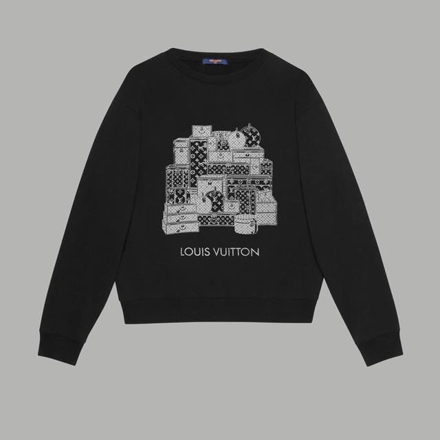 顶级版本 上新款号：G1040 Louis Vuitton 路易威登 Ss秋冬新款卫衣 原版面料 官方同款 400克双股大毛圈面料同缸染面料 手感非常舒服 春夏