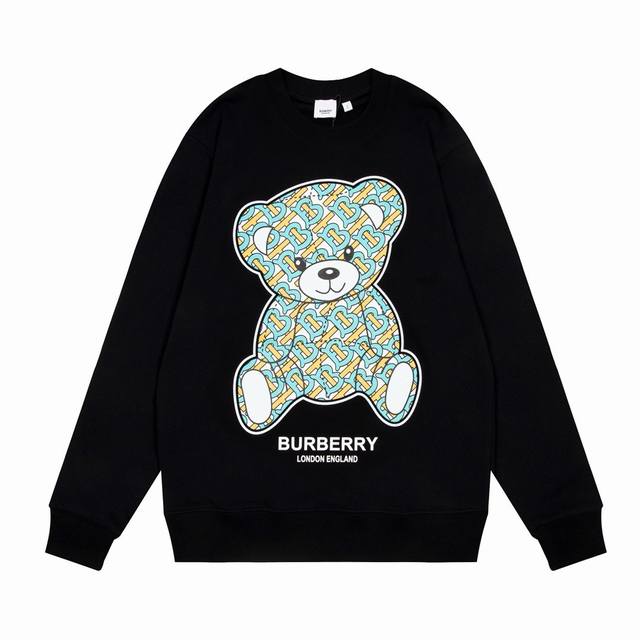 顶级版本 上新款号：G1059 顶级版本.官网品质 Burberry 23Ss新款系列圆领卫衣 巴宝莉圆领卫衣 大落肩款 原版面料 官方同款 手感非常舒服 春夏