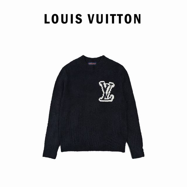 Louis Vuitton路易威登 22Fw 针织大Logo套头毛衣 原版9850购入，特种圈圈纱弹性大做到版型完美还原，成衣布面类似泰迪熊的毛感，前后打色3次