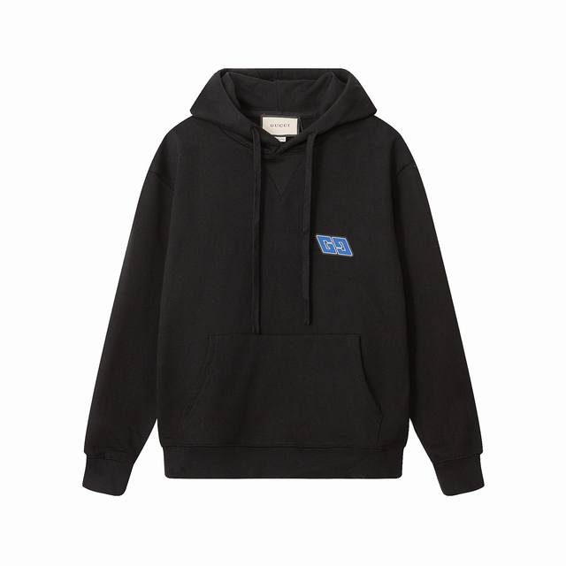 731款，高端定制，最高品质版本Gu*家Logo硅胶贴连帽卫衣，采用独家定制480G原版1:1双股双纱纯棉面料，定织定染同缸无色差罗纹，定制1:1辅料，三标齐全