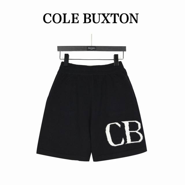 Cole Buxton 新款字母标语提花毛线抽绳羊毛短裤 白级绒羊毛裤 重磅高级感 原版打造 颜色：黑色 杏色 灰色 Size: S-Xl