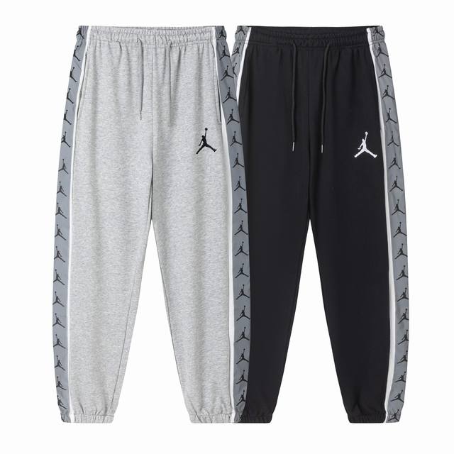 818＃Aj飞人毛圈卫裤 黑 灰 M-Xxl